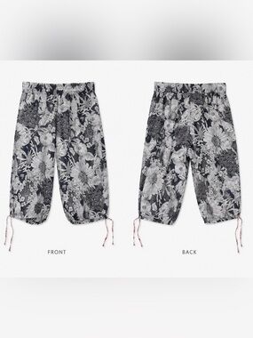 Liberty of London for Target Floral Cropped Harem Pants Medium Boho Cottagecore